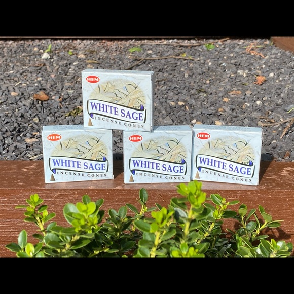 Hem White Sage Incense Cones 4 Boxes NEW FIRM - Picture 5 of 6
